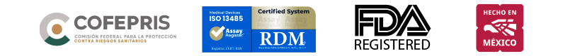 Certificaciones cofepris, iso 13485, fda registered, hecho en méxico